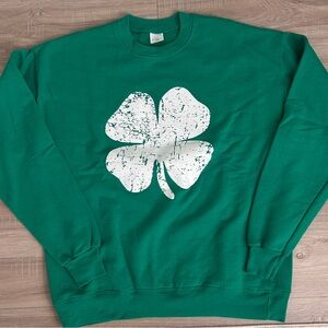 Hanes Green Clover Crewneck Sweatshirt